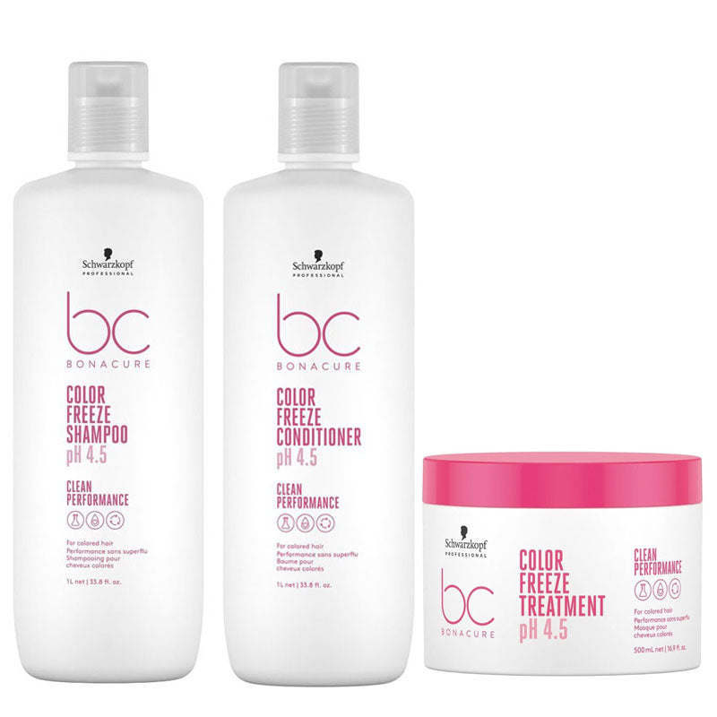 SCHWARZKOPF Kit BC Bonacure Color Freeze Shampoo + Conditioner 1000ml + mask 500ml