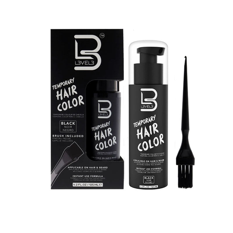 L3VEL3 Temporary Hair Color Black 125ml