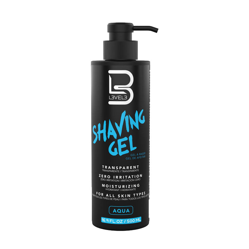 L3V3L3 Transparent Shaving Gel Aqua 500ml