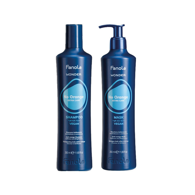 FANOLA Kit Wonder No Orange Shampoo 350ml + Mask 350ml