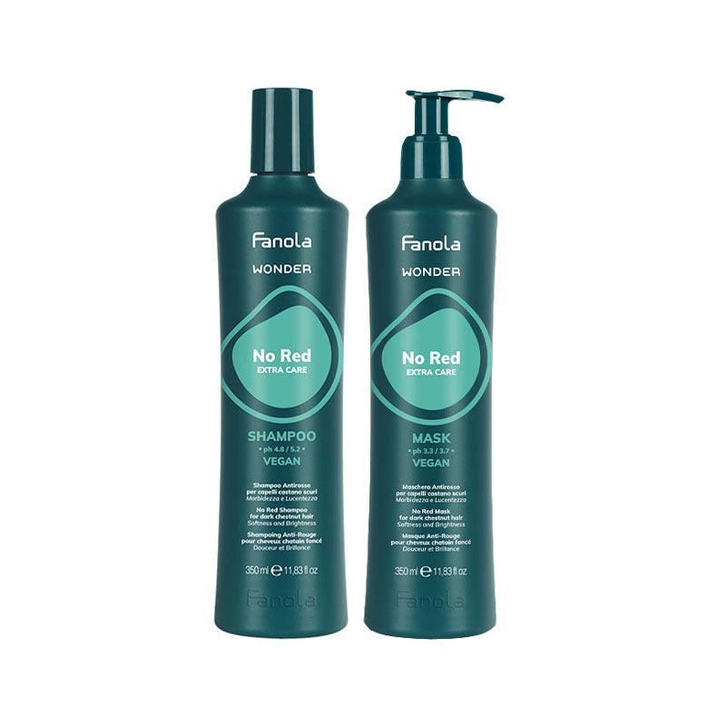 FANOLA Kit Wonder No Red Shampoo 350ml + Mask 350ml