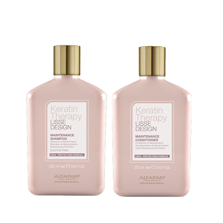 ALFAPARF MILANO Kit Keratin Therapy Lisse Design Shampoo 250ml + Conditioner 250ml
