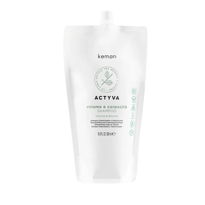 KEMON Actyva Volume E Corposità Refill Pouch Bag Shampoo 500ml