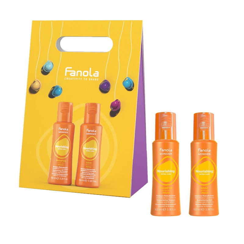 FANOLA Set Wonder Nourishing Cofanetto Regalo Shampoo 100ml + Mask 100ml