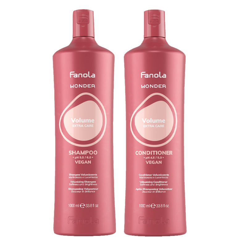 FANOLA Kit Wonder Volume Shampoo 1000ml + Conditioner 1000ml