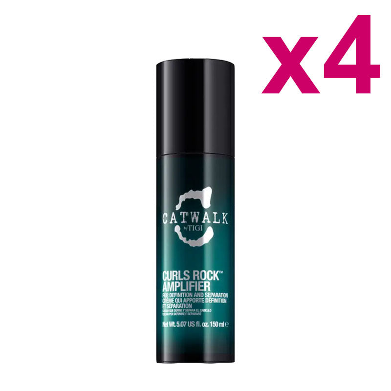 TIGI Kit Curls Rock Amplifier 4 Pezzi x 150ml Catwalk