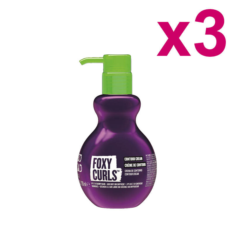 TIGI Kit Bed Head Foxy Curls Contour Cream 200ml 3 Pezzi