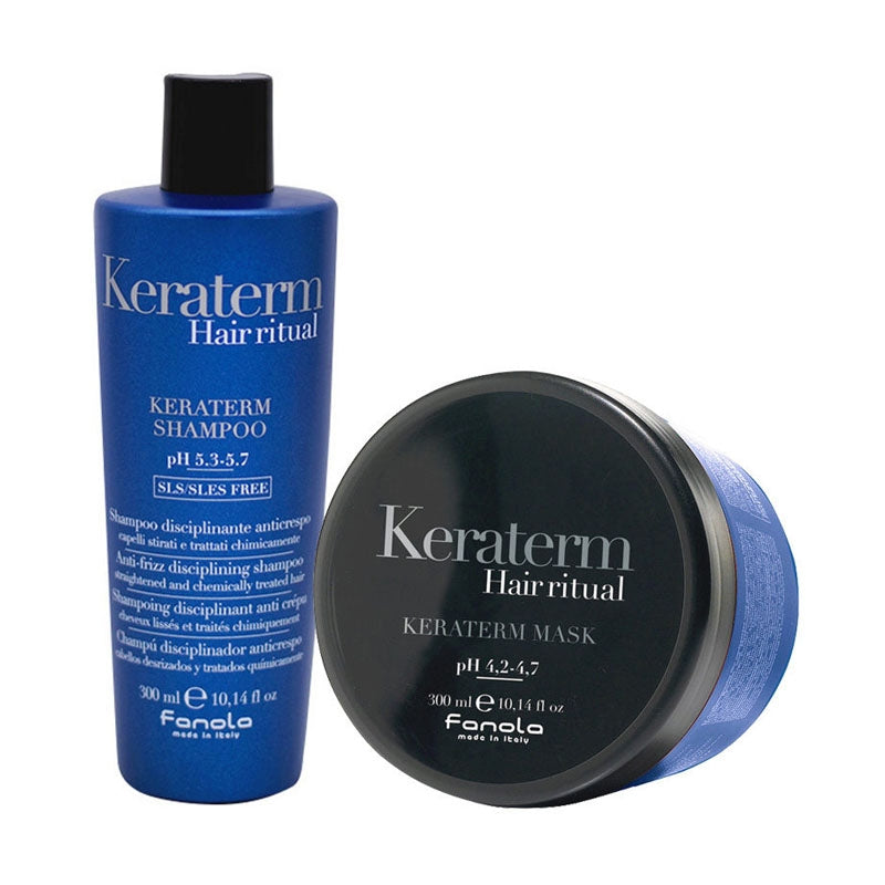 FANOLA Kit Keraterm Shampoo Anticrespo 300ml + Maschera Anticrespo 300ml