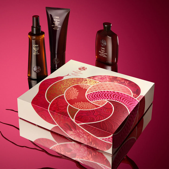 ORIBE Set magnificent Volume Shampoo 250ml + Conditioner 200ml + Spray 200ml - volume per capelli sottili, foto 2