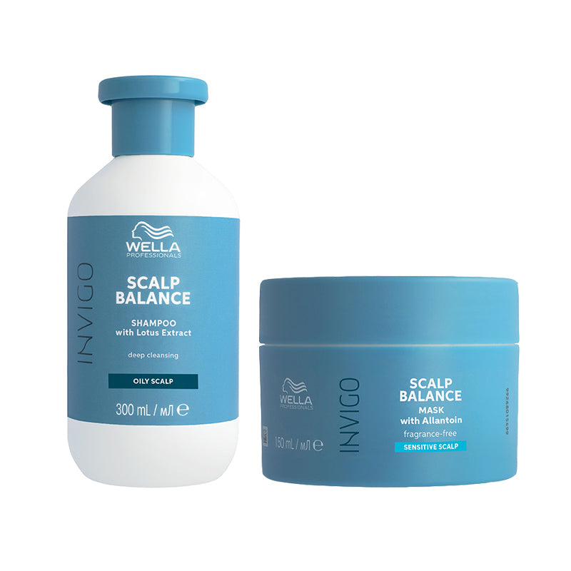 WELLA PROFESSIONALS Kit Invigo Scalp Balance Oily Scalp Shampoo 300ml + Senitive Maschera 150ml