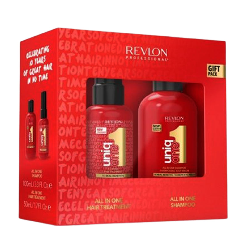 UNIQ ONE All In One Gift Travel Size Pack Shampoo 100ml + Hair Treatment 50ml