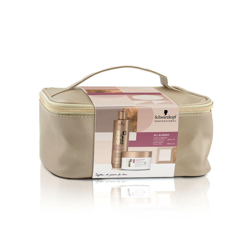 SCHWARZKOPF BlondMe All Blonde Light Xmas Bag Shampoo 300ml + Mask 200ml