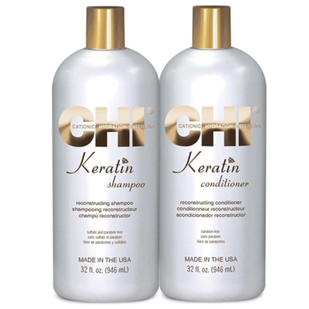 FAROUK Kit CHI Keratin Shampoo 739ml + Balsamo 739ml