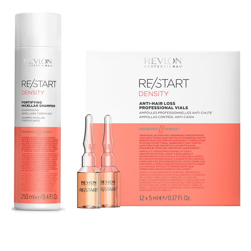 REVLON PROFESSIONAL Kit Restart Density Shampoo 250ml + Fiale 12x5ml