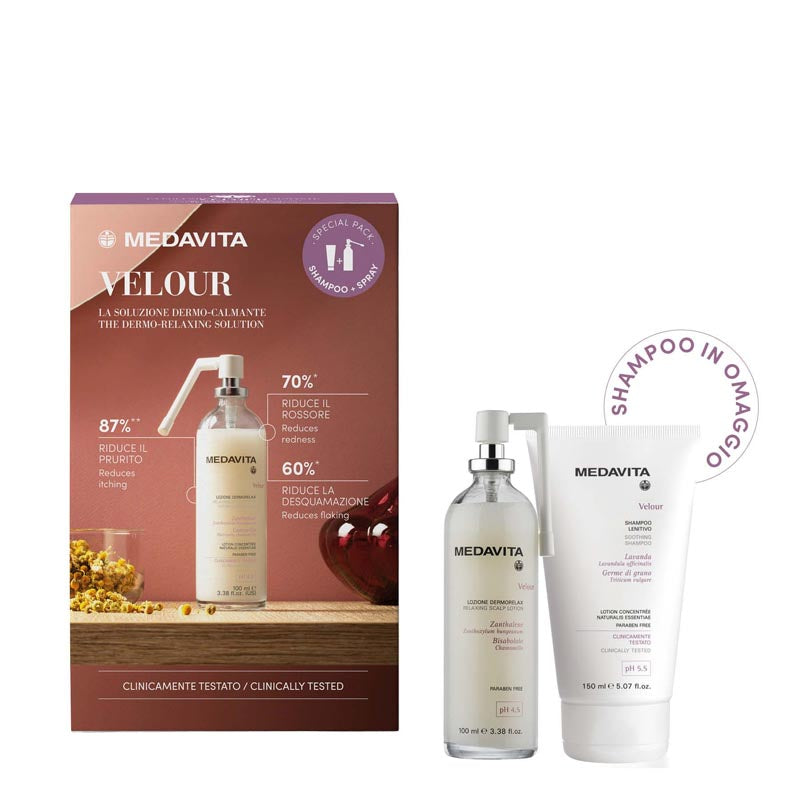 MEDAVITA Velour Dermo Lotion 100ml+ Shampoo Soothing 150ml