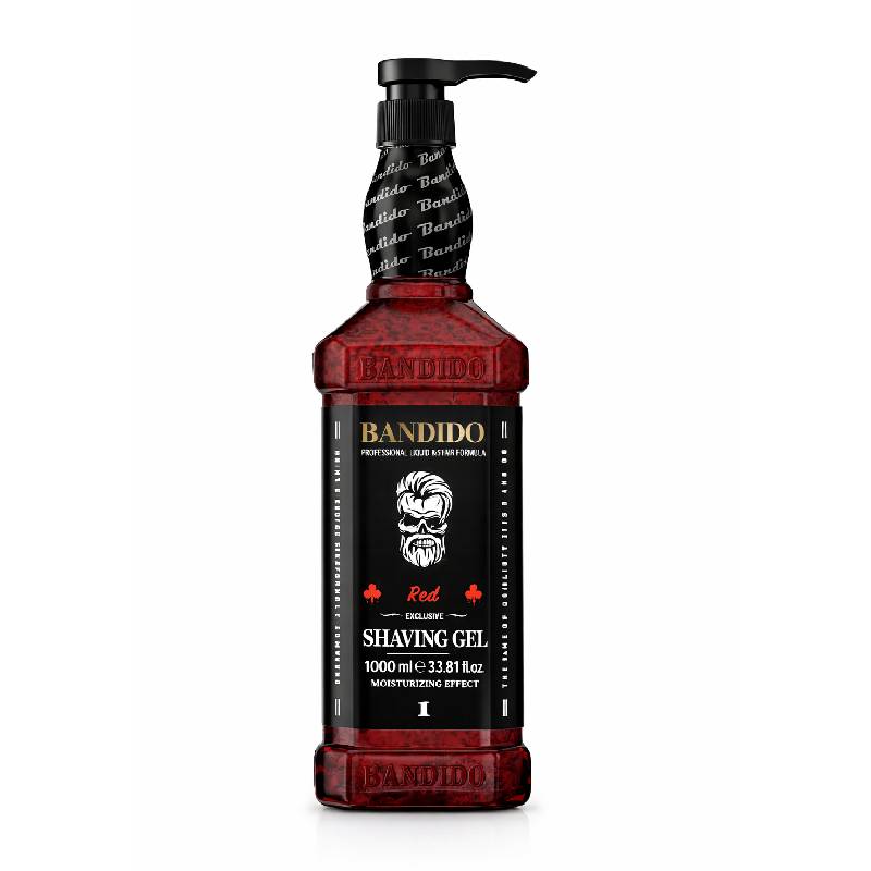 BANDIDO Shaving Gel Moisturizing Effect Red 1 1000ml