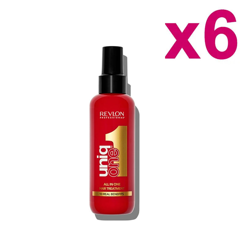 UNIQ ONE Kit All in one Hair Treatment 10 in 1 Classic Fragrance 6 Pezzi x 150ml