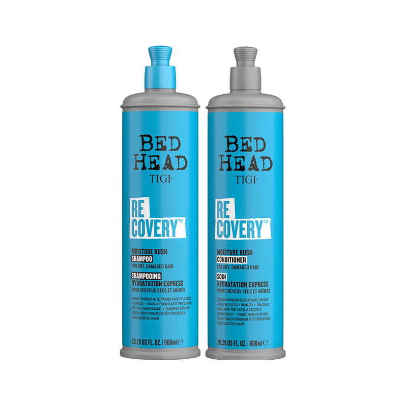 TIGI Kit Bed Head Recovery Moisture Rush Shampoo 600ml + Conditioner 600ml