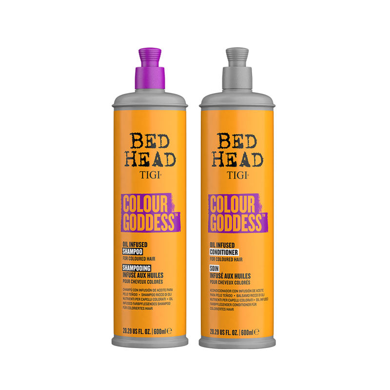 TIGI Kit Bed Head Colour Goddes Oil Infused Shampoo 600ml + Conditioner 600ml