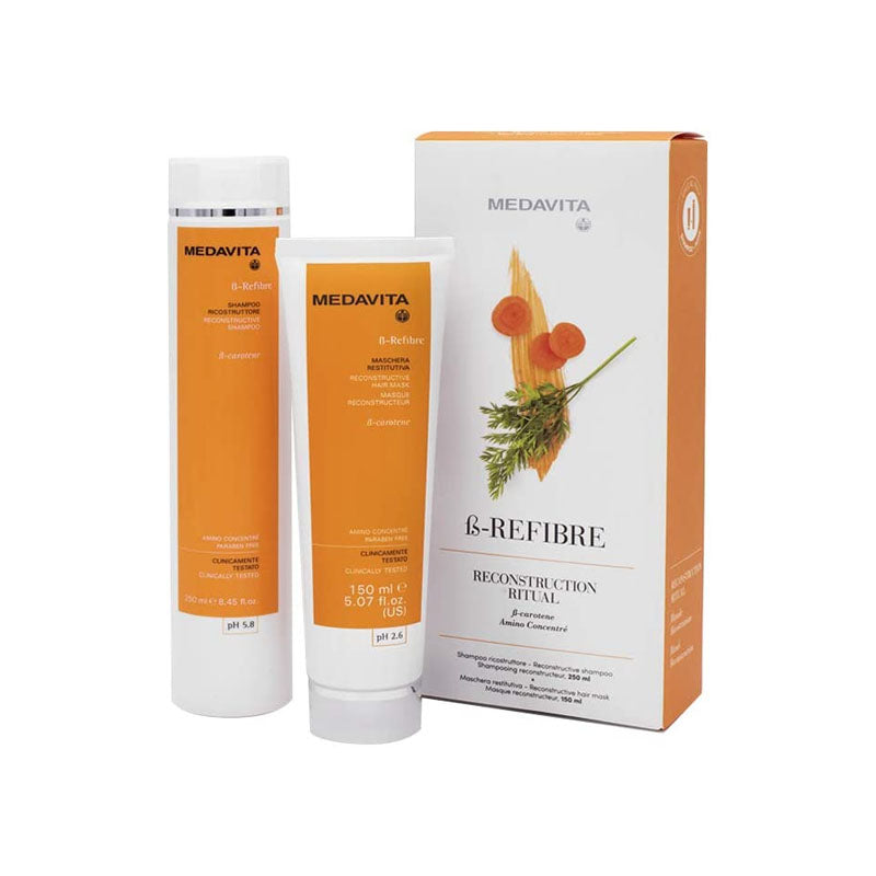 MEDAVITA Beta Refibre Recostruction Ritual Shampoo 250ml + Maschera 150ml
