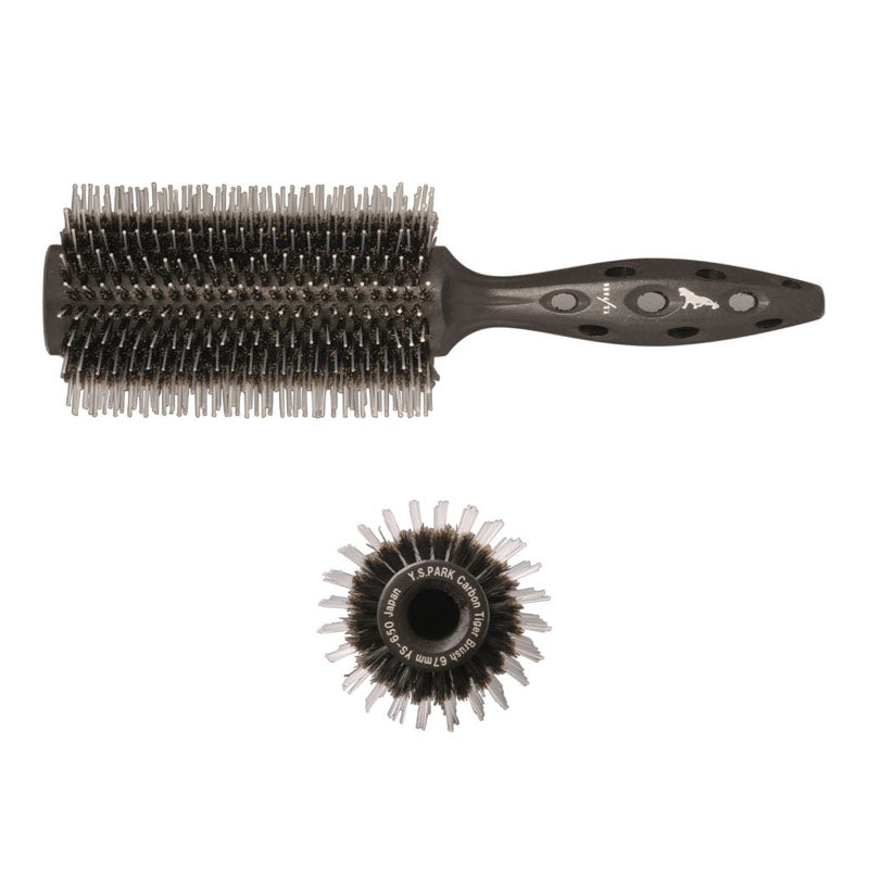 Y.S. PARK Carbon Tiger Spazzola Legno Di Betulla & Carbon YS-650T2 Diam.67mm