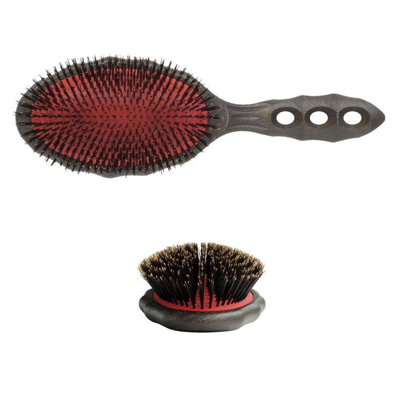 Y.S. PARK Spazzola Tortoise Styler Legno Di Betulla & Cinghiale YS-120CC1