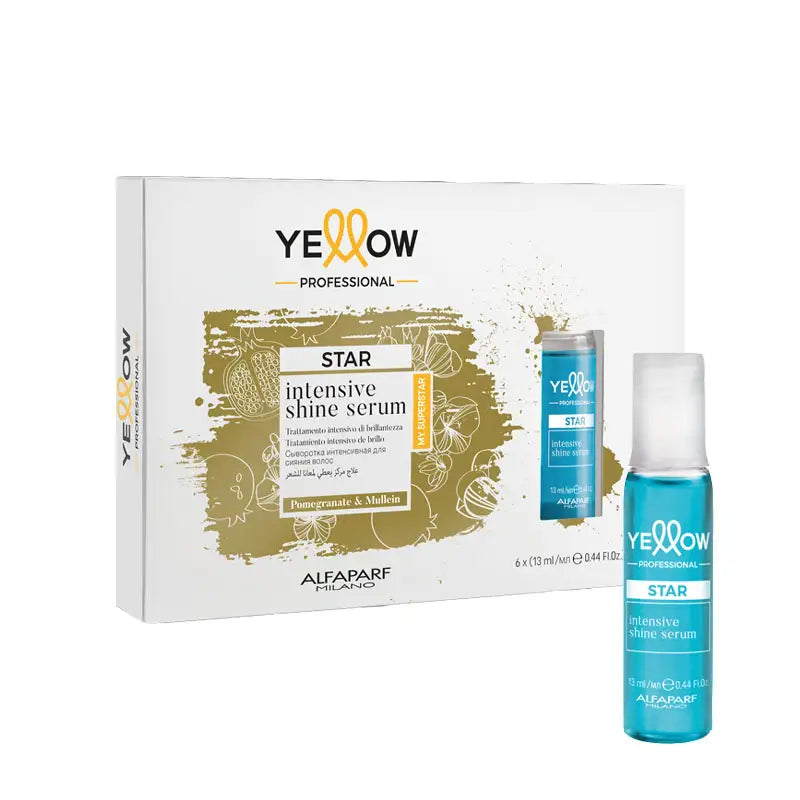 ALFAPARF Yellow Star Intensive Shine Serum Melograno e Verbasco 6x13ml
