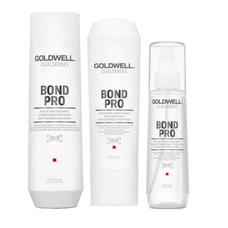 GOLDWELL Kit DS Bond Pro Shampoo 250ml + Conditioner 200ml + Spray 150ml