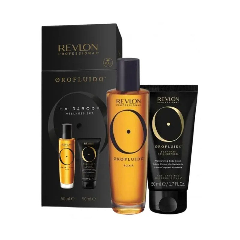 REVLON PROFESSIONAL Orofluido Hair & Body Wellness Set oil Elixir 50ml + Body Cream 50ml