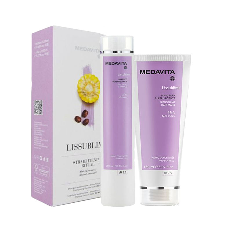 MEDAVITA Lissublime Streaightening Ritual Set Shampoo 250ml + Maschera 150ml