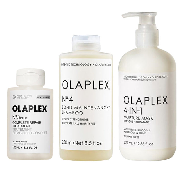 OLAPLEX Kit Hair Perfector N°3 plus 100ml + Shampoo N°4 250ml + Mask N°4-In-1 370ml