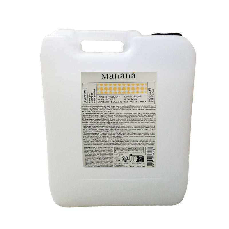 MANANÀ Anytime Shampoo Lavaggi Frequenti 10L