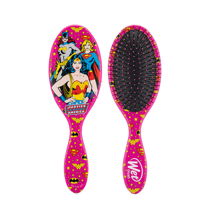 WET BRUSH DC Original Detangler Justice League Wonderwoman Batgirl And Supergirl
