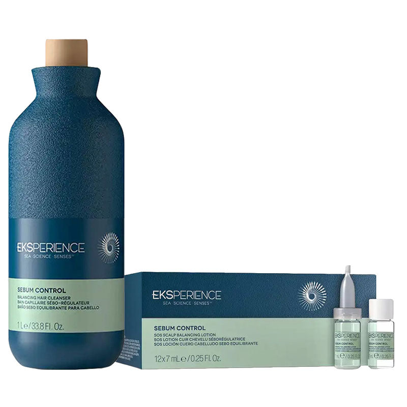 REVLON PROFESSIONAL Kit Eksperience Sebum Control Shampoo 1000ml + Lotion 12x7ml