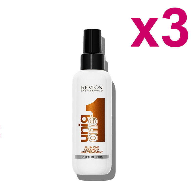 UNIQ ONE Kit All In One Hair Treatment 10 in 1 Coconut Fragrance 3 Pezzi 150ml