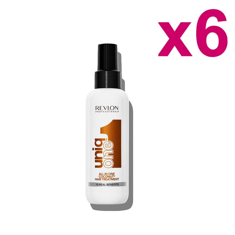 UNIQ ONE Kit All In One Hair Treatment 10 in 1 Coconut Fragrance 6 Pezzi 150ml