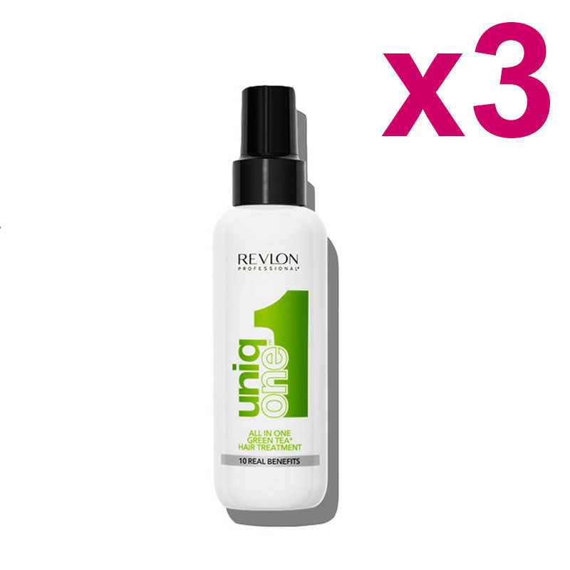 UNIQ ONE Kit All In One Hair Treatment 10 in 1 Green Tea Fragrance 3 Pezzi 150ml
