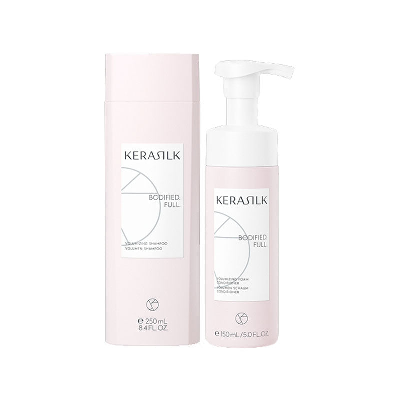 KERASILK Kit Essentials Volumizing Shampoo 250 + Foam Conditioner 150ml