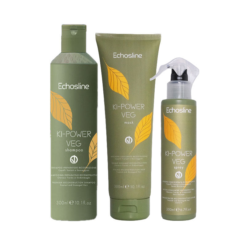 ECHOSLINE Kit Ki-Power Shampoo 300ml + Mask 300ml + Spray 200ml
