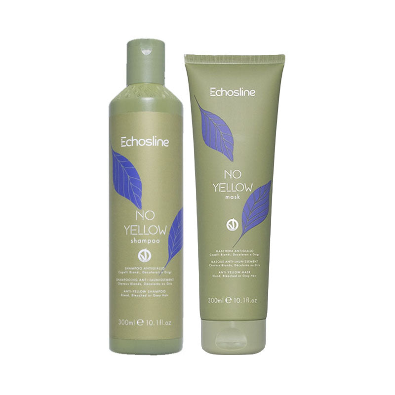 ECHOSLINE Kit No Yellow Shampoo 300ml + Mask 300ml