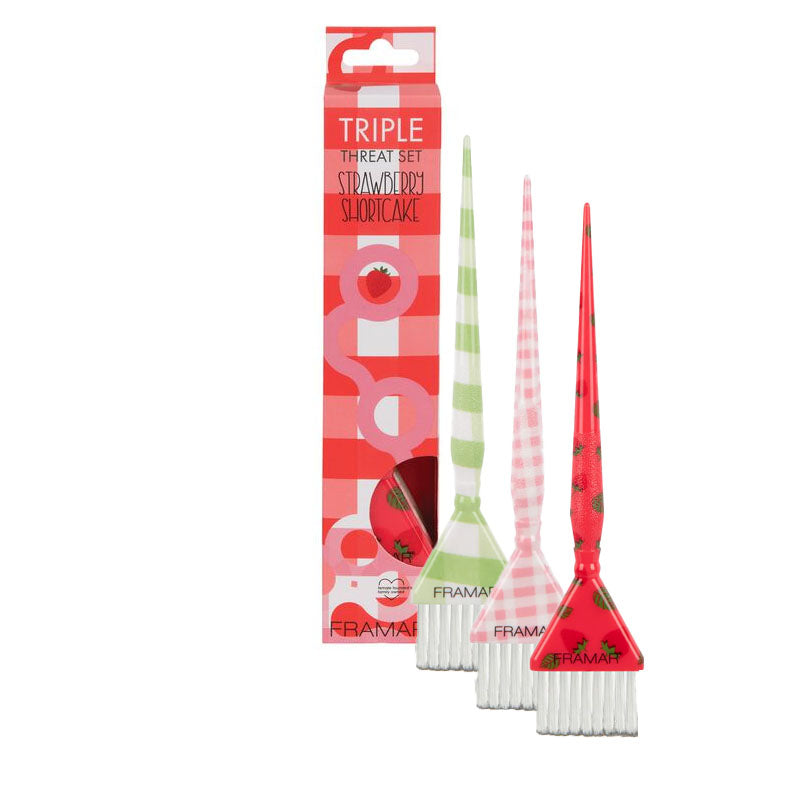 FRAMAR Color Brush Strawberry Shortcake Triple Set 3pz