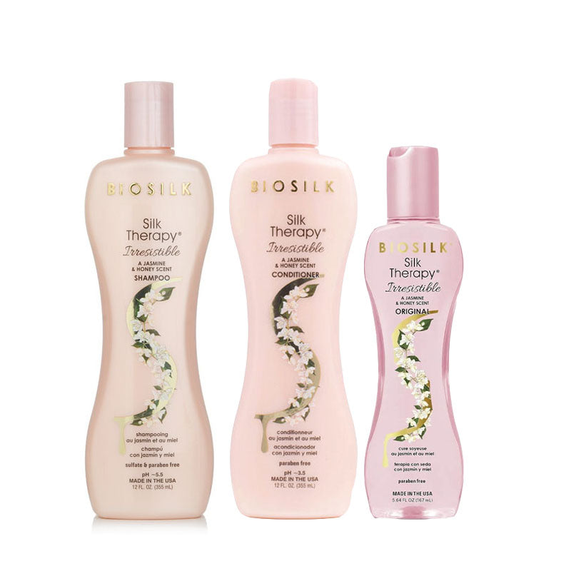 FAROUK Kit BioSilk Silk Therapy Irresistible Shampoo 355ml + Conditioner 355ml + Treatment 167ml