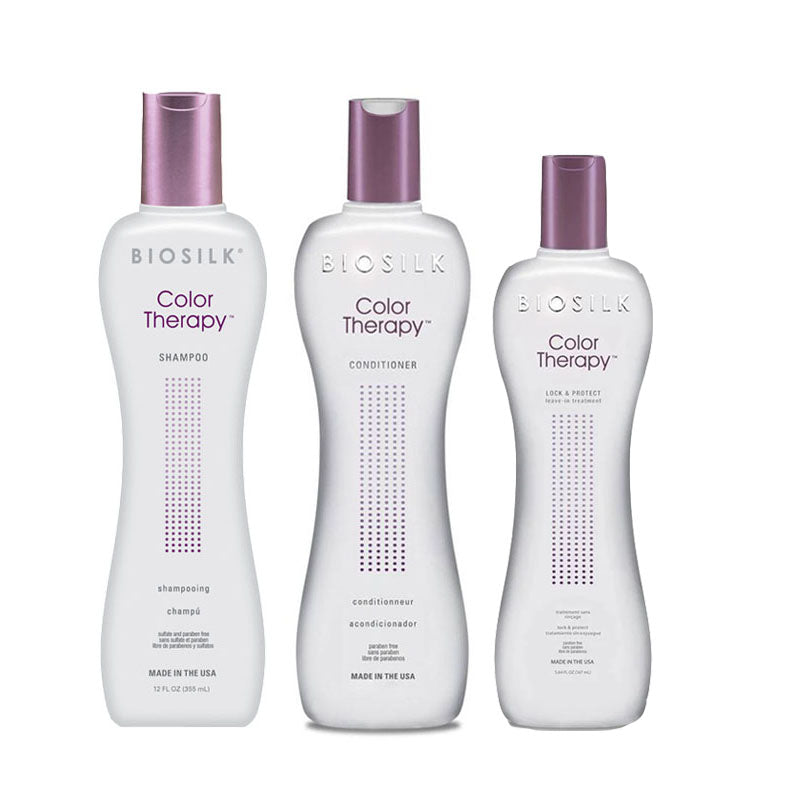 FAROUK Kit Biosilk Color Therapy Shampoo 355ml + Conditioner 355ml + Treatment 167m