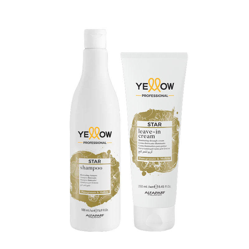 ALFAPARF Yellow Kit Star Shampoo 500ml + Leave-In Cream 250ml