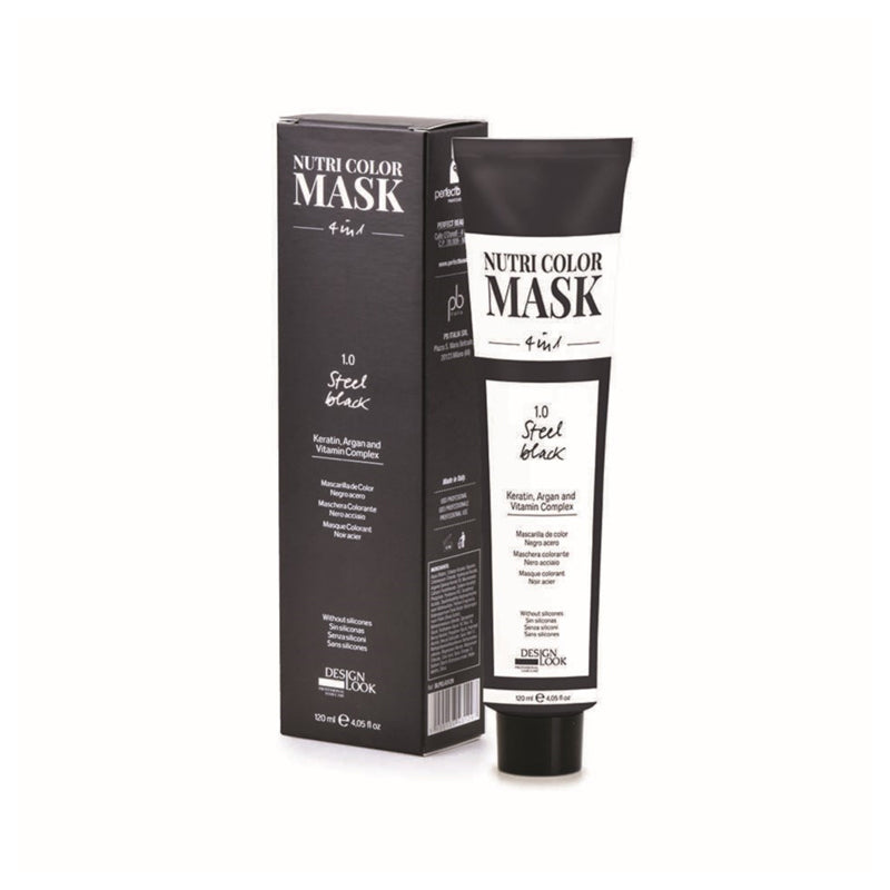 DESIGN LOOK Nutri Color Mask 4 in 1 Steel Black 1.0 120ml