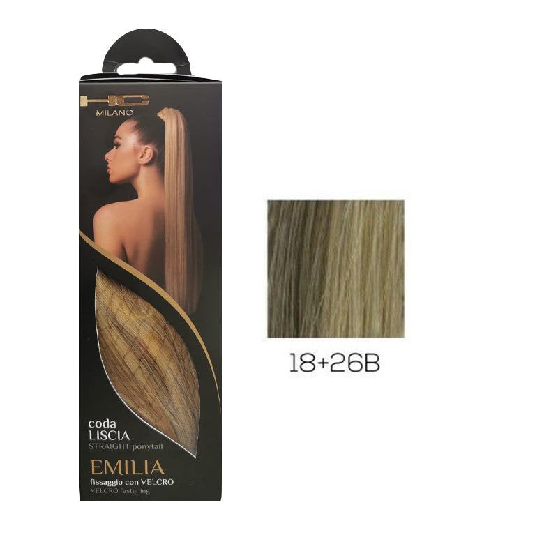 HC MILANO Coda Mossa Noemi Fissaggio Con Velcro Colore 18+26B
