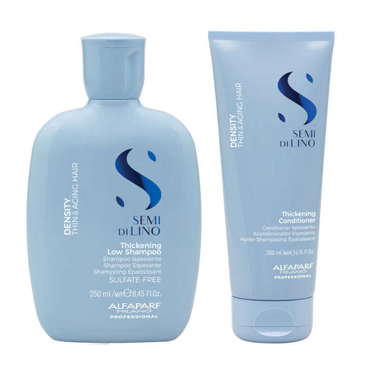 ALFAPARF MILANO kit Semi Di Lino Thickening Low Shampoo 250ml + Conditioner 200ml