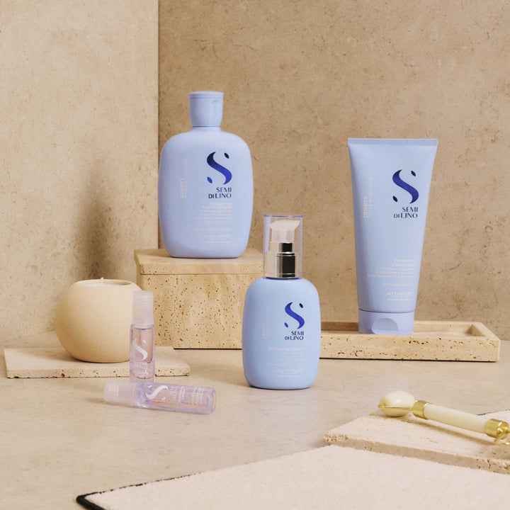 ALFAPARF MILANO kit Semi Di Lino Thickening Low Shampoo 250ml + Conditioner 200ml