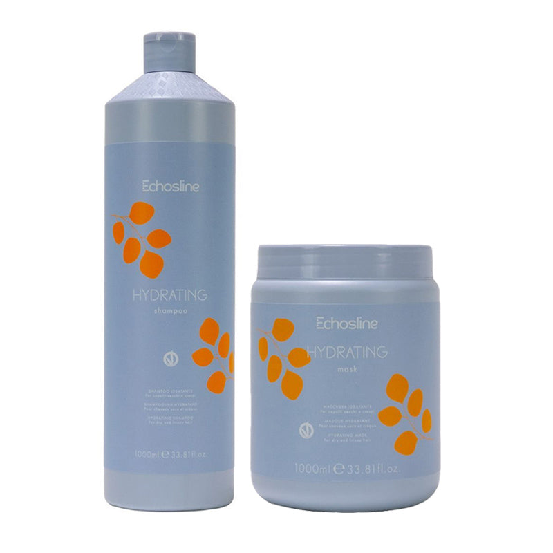 ECHOSLINE Kit Hydrating Shampoo 1000ml + Mask 1000ml