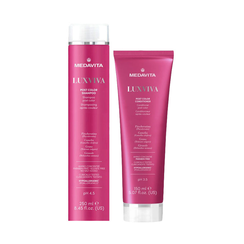 MEDAVITA Kit Luxviva Post Color Shampoo 250ml + Conditioner 150ml